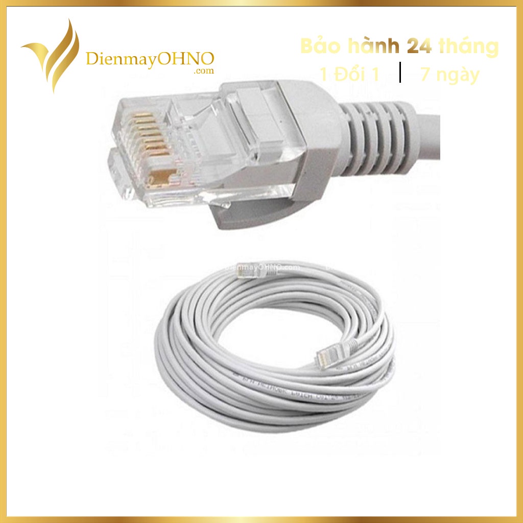 Dây Mạng Lan Dây Cáp Mạng Wifi Cap Lan Bấm Sẵn 2 Đầu 5m 10m 15m 20m - Điện Máy OHNO