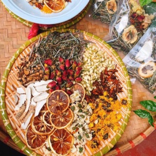 Xông mặt thảo mộc- Thải độc cho da - 1 gói 12 lần xông