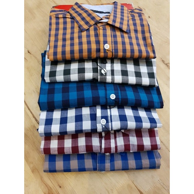 ÁO SƠ MI NAM SỌC CARO TAY NGẮN SIÊU ĐẸP | BigBuy360 - bigbuy360.vn