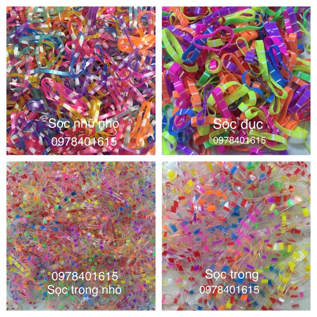 Sỉ thun cột tóc 10kg chọn màu