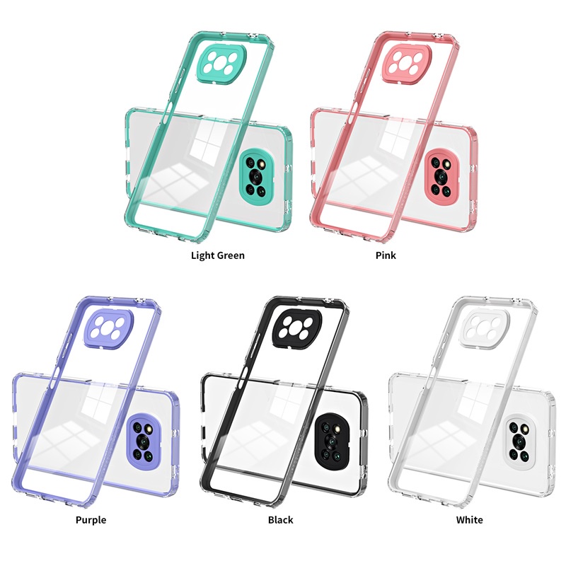 Ốp Điện Thoại TPU + PC 3 Trong 1 Cho Xiaomi POCO X3 NFC X4 X5 M4 Pro M3 GT