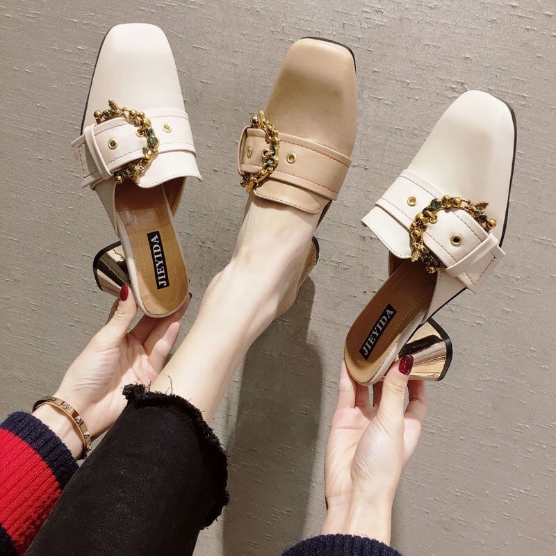 [SALE] Giày sục quai khóa da mềm, hàng Quảng Châu
