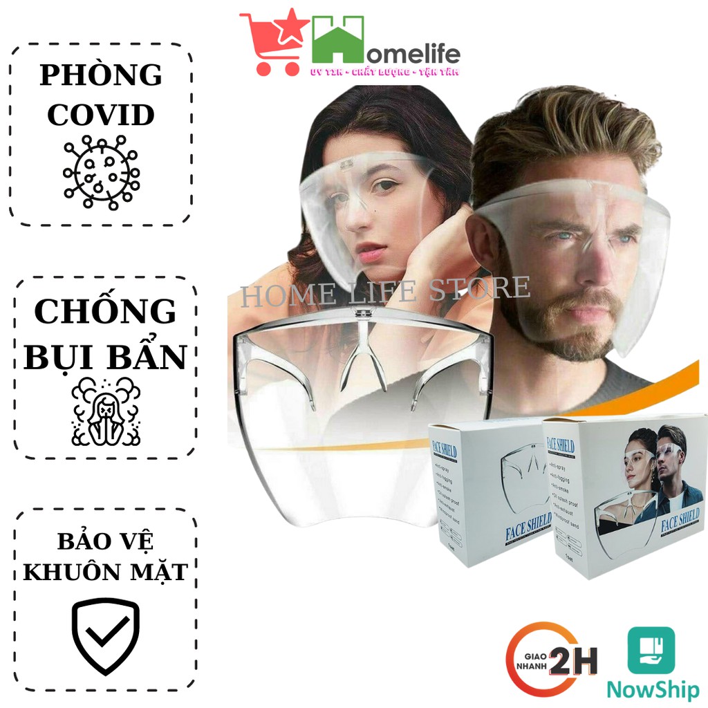 Kính Chống Bọt Bắn Phòng Dịch, Kính Bảo Hộ Chống Bụi FACE SHIELD, chống giọt dầu bắn ... Bảo Vệ Mắt Toàn Diện | BigBuy360 - bigbuy360.vn