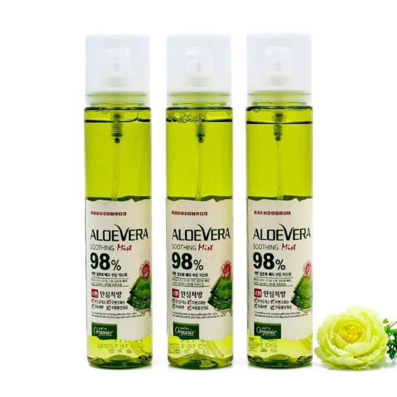 Xịt khoáng lô hội nha đam Aloe Vera Soothing Mist 98%