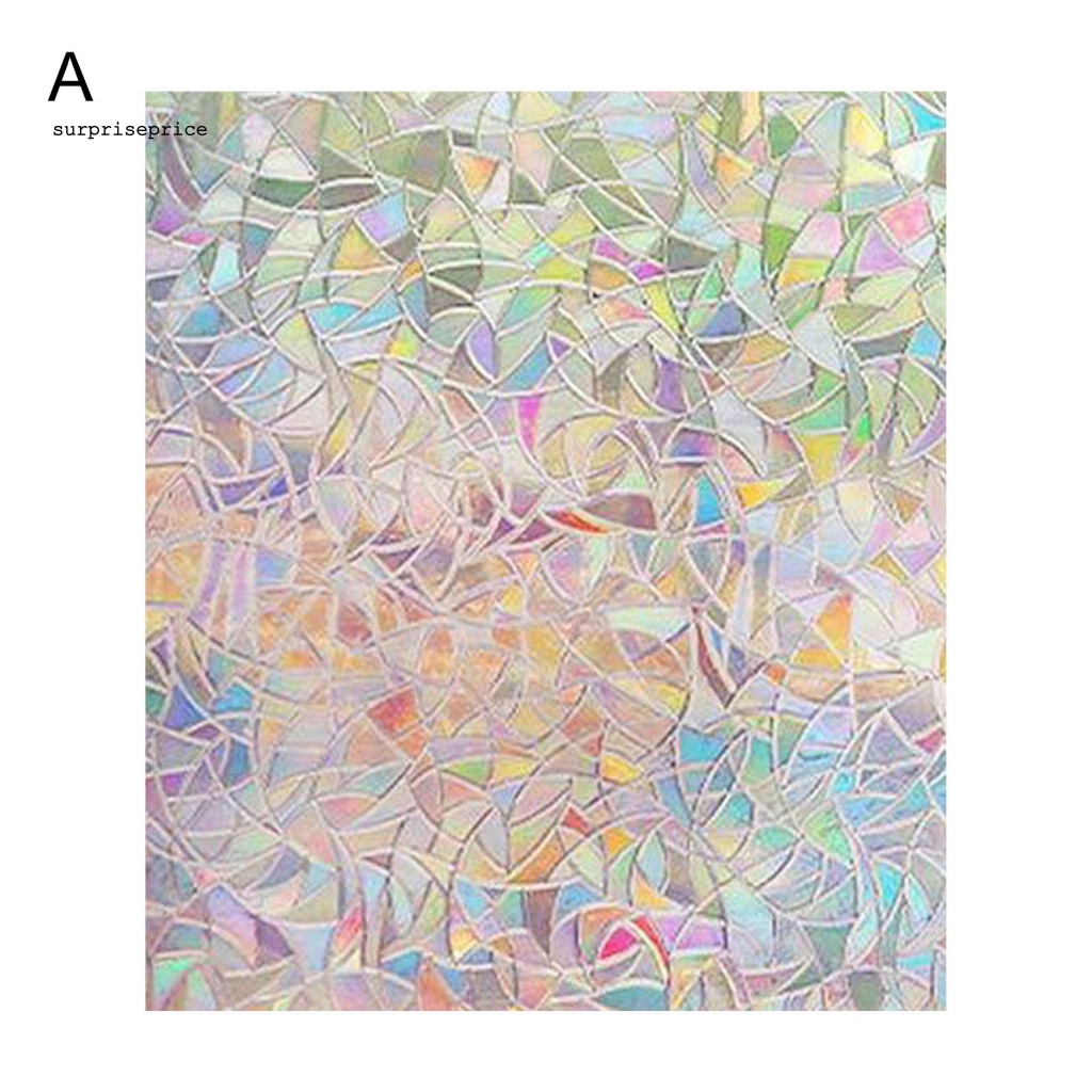 Miếng Dán Cửa Kính 2 Kích Cỡ Chống Cháy Nổ Không Cần Keo Dành Cho Gia Đình