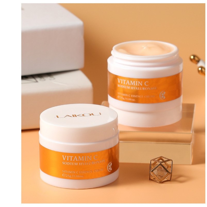 (CB2) Combo serum Vitamin C 17ml+ kem dưỡng ẩm trắng da ban đêm Laikou Vitamin C Essence Cream 25G | BigBuy360 - bigbuy360.vn