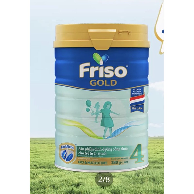 Combo 5 Sữa bột Friso Gold 4 lon thiếc 380gr - cho trẻ 2-6 tuổi