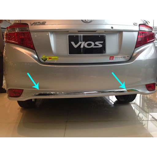 Mý cốp dưới xe Toyota Vios 2014 - 2022 mạ crom cao cấp