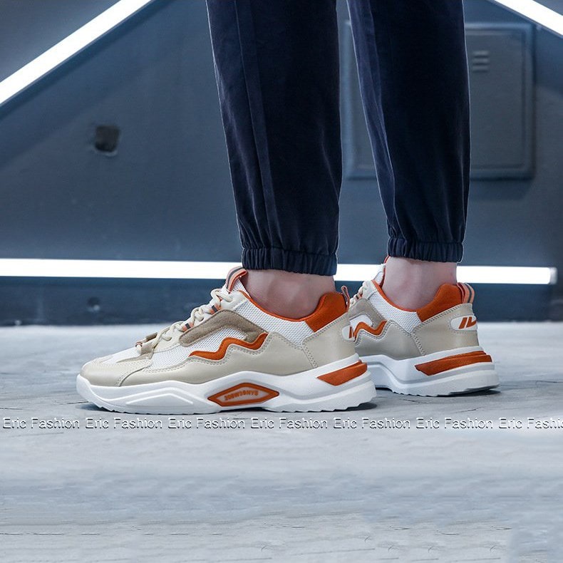 Giày Thể Thao Nam Tập Gym Chạy Bộ Thể Dục Eric Fashion giày sneaker nam cổ thấp giá rẻ G241