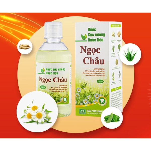 Nước súc miệng dược liệu Ngọc Châu 350ml