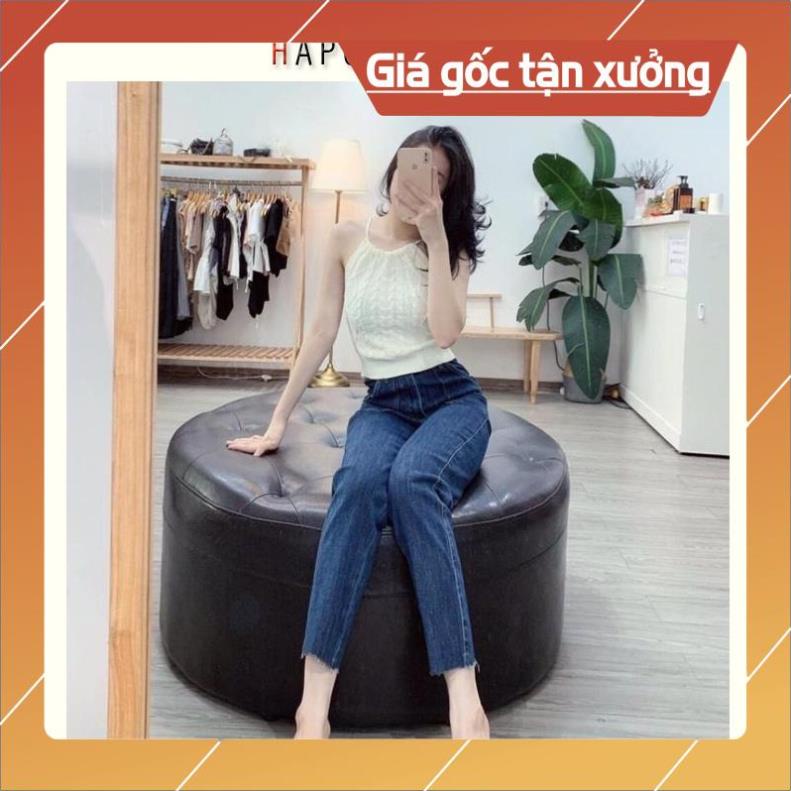 Quần jean ống suông rộng nữ quần bò đẹp lưng cao chất vải đẹp cao cấp phong cách Hàn Quốc sành điệu Hot 2021-HAPONO-J036