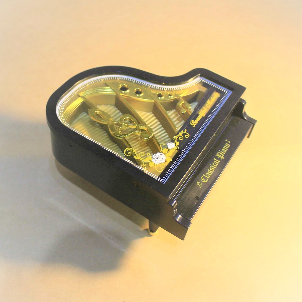 Hộp Nhạc Piano | Máy Dây Cót | Hộp Nhựa Resin HNDCDD003 | Vật Kỷ Niệm