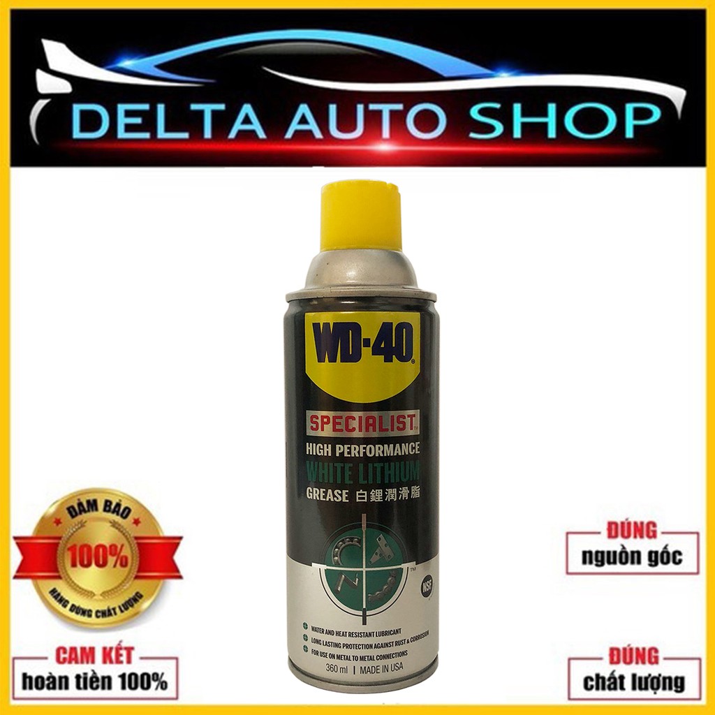 Mỡ bò nước dạng xịt WD-40 White Lithium 360ml