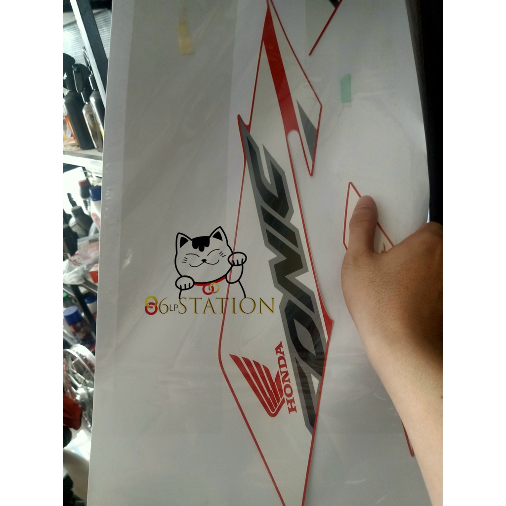 TEM SONIC TRẮNG ĐỎ RACING XÉ LẺ