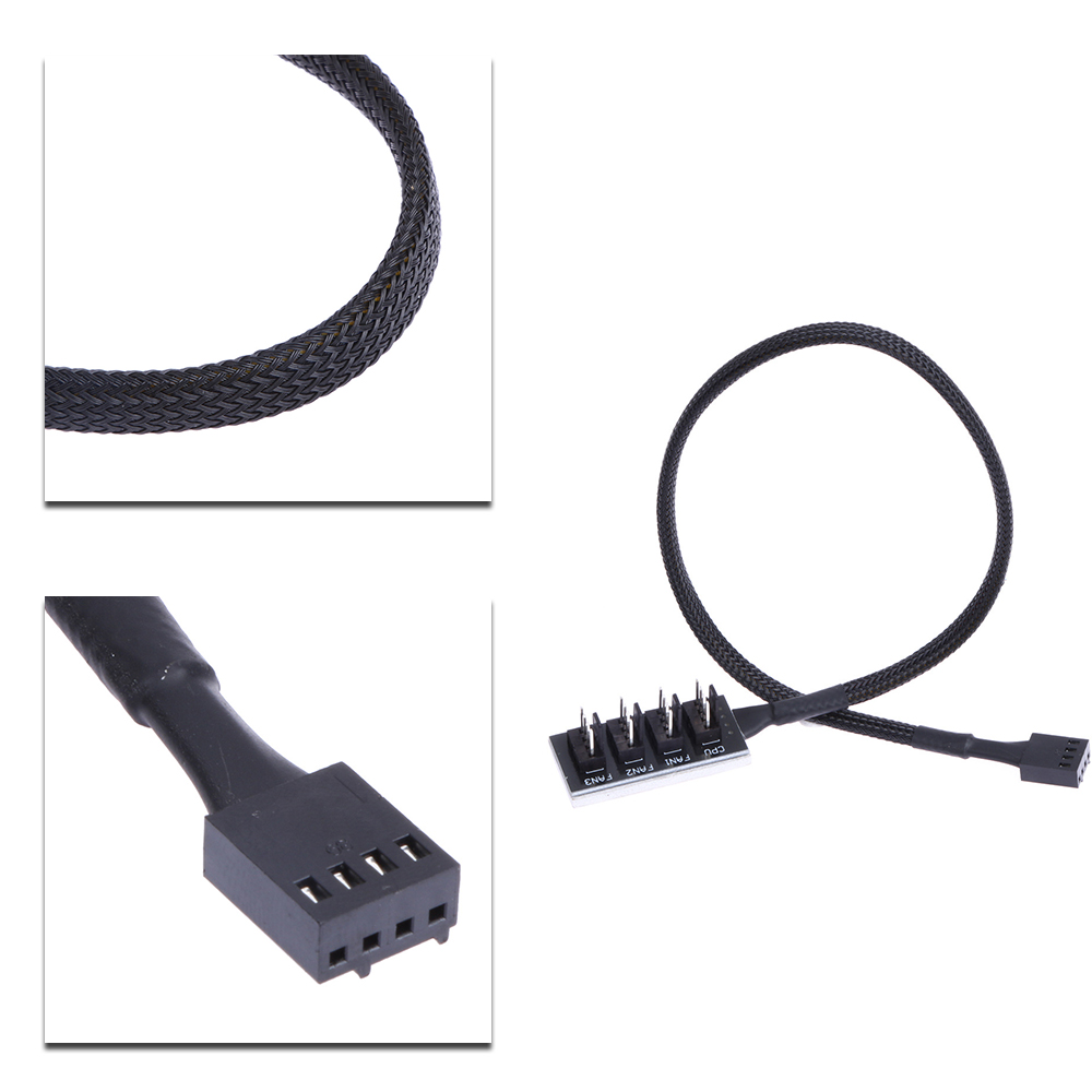 Dây Cáp Chia Quạt Tản Nhiệt 1 Ra 5 4-pin Molex Tx4 Pwm Cpu Cho Máy Tính