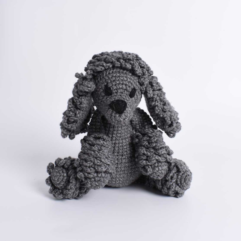 Chú chó Poodle màu đen đáng yêu - Quà tặng kỉ niệm  cho người yêu chó - Đồ chơi trẻ em