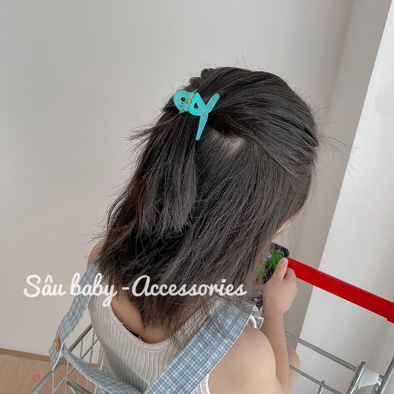 Kẹp càng cua mini đủ sắc màu tạo nhiều kiểu tóc siêu đáng yêu cho bé