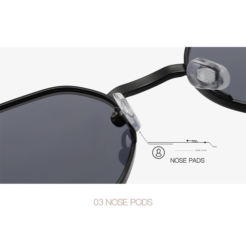 Kính Mát Gọng Kim Loại Tròng Đa Giác Chống Tia UV400 RZ1289 Thời Trang Cho Nam Và Nữ