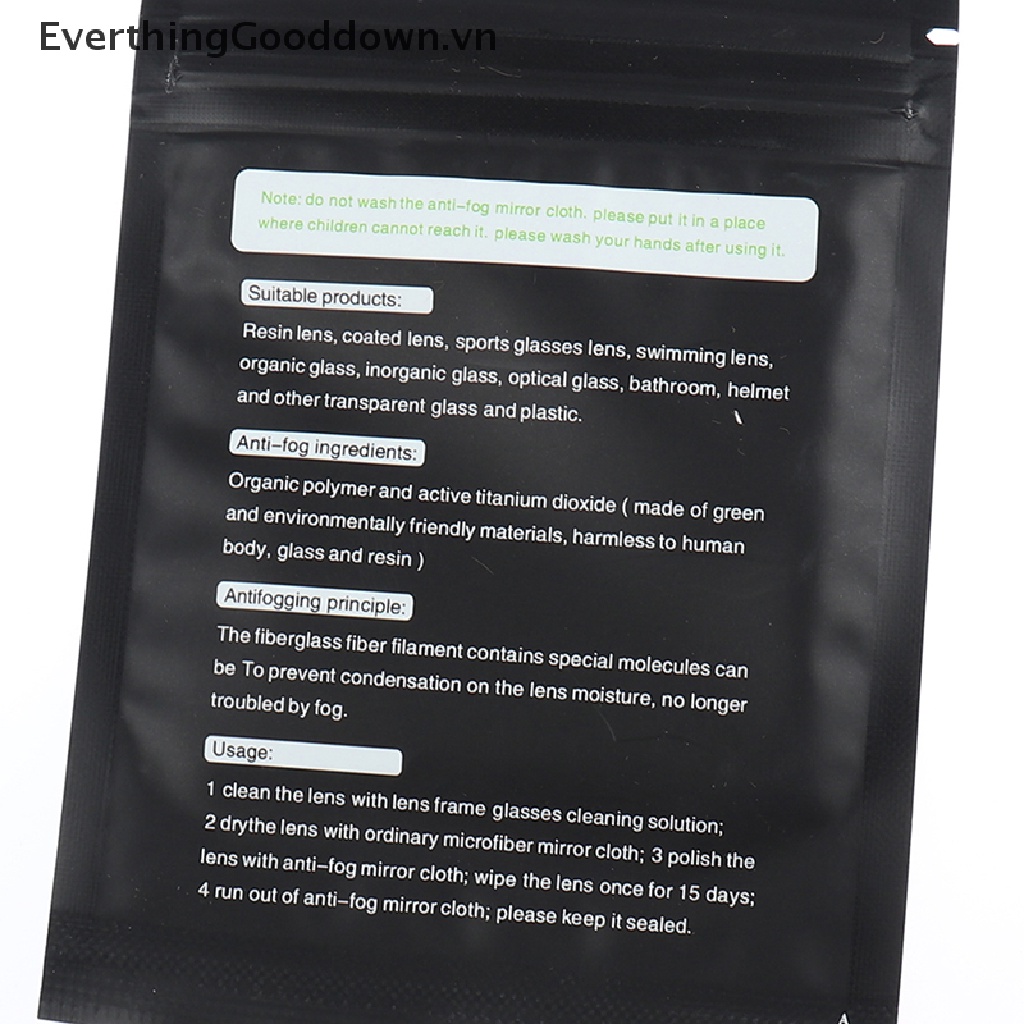 Everthinggooddown 5 / 10 Khăn Lau Kính Chống Sương Mù Có Thể Tái Sử Dụng