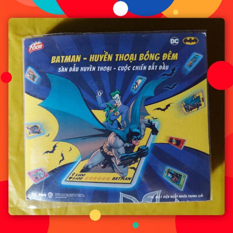 TRỌN BỘ SƯU TẬP 50 THẺ BATMAN - HUYỀN THOẠI BÓNG ĐÊM.