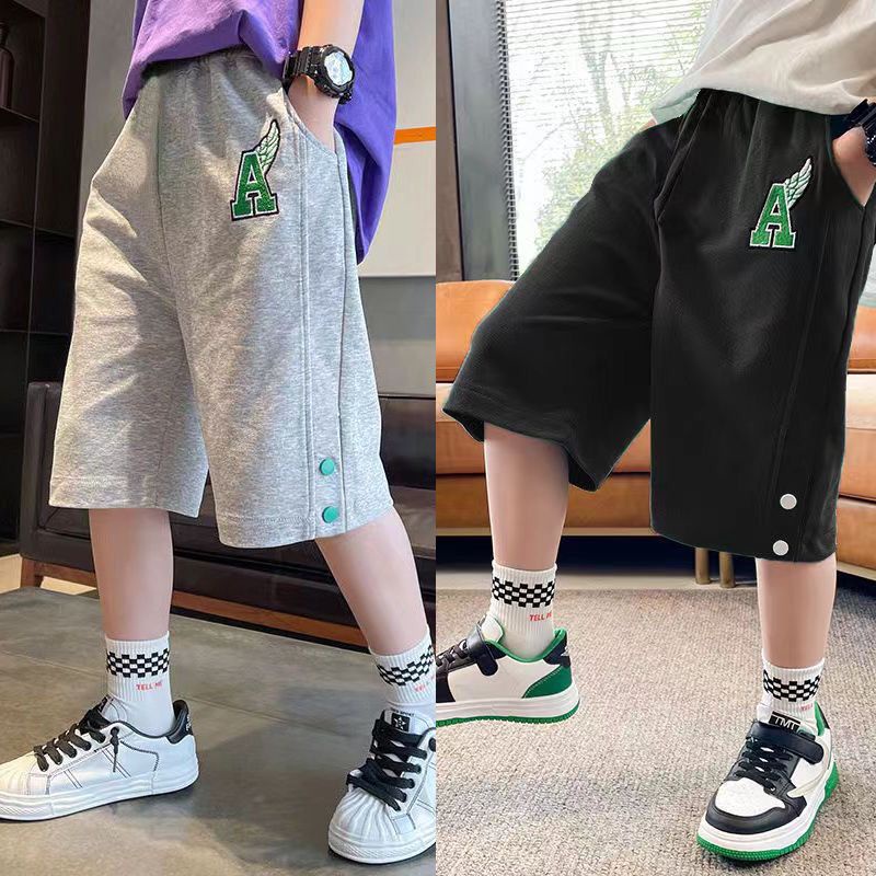 Quần Short Cotton Ống Rộng Thời Trang Mùa Hè Dành Cho Bé Trai