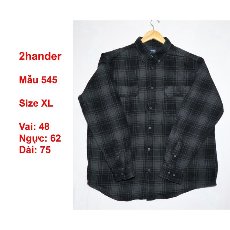 Combo 3 áo Flannel 2hand (inbox shop để chọn mẫu)