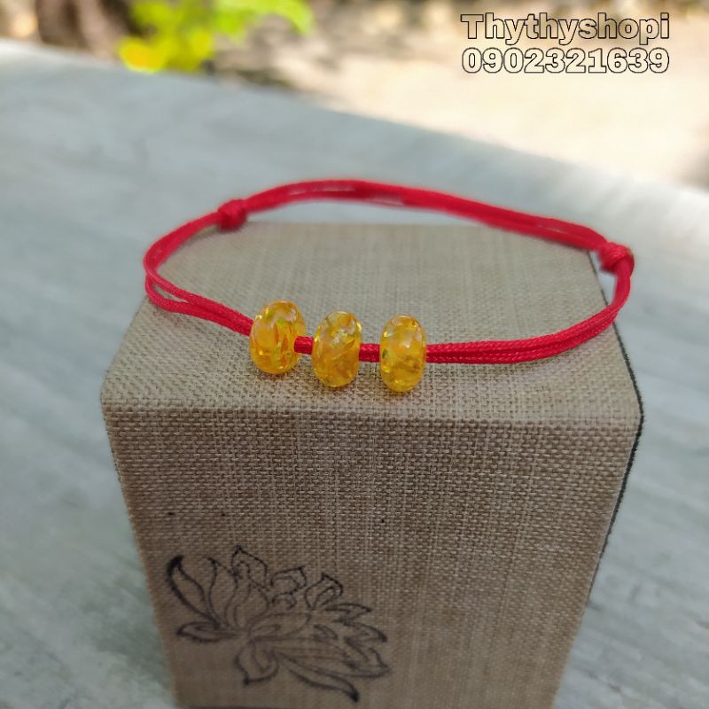 Vòng tay hổ phách bình an  -