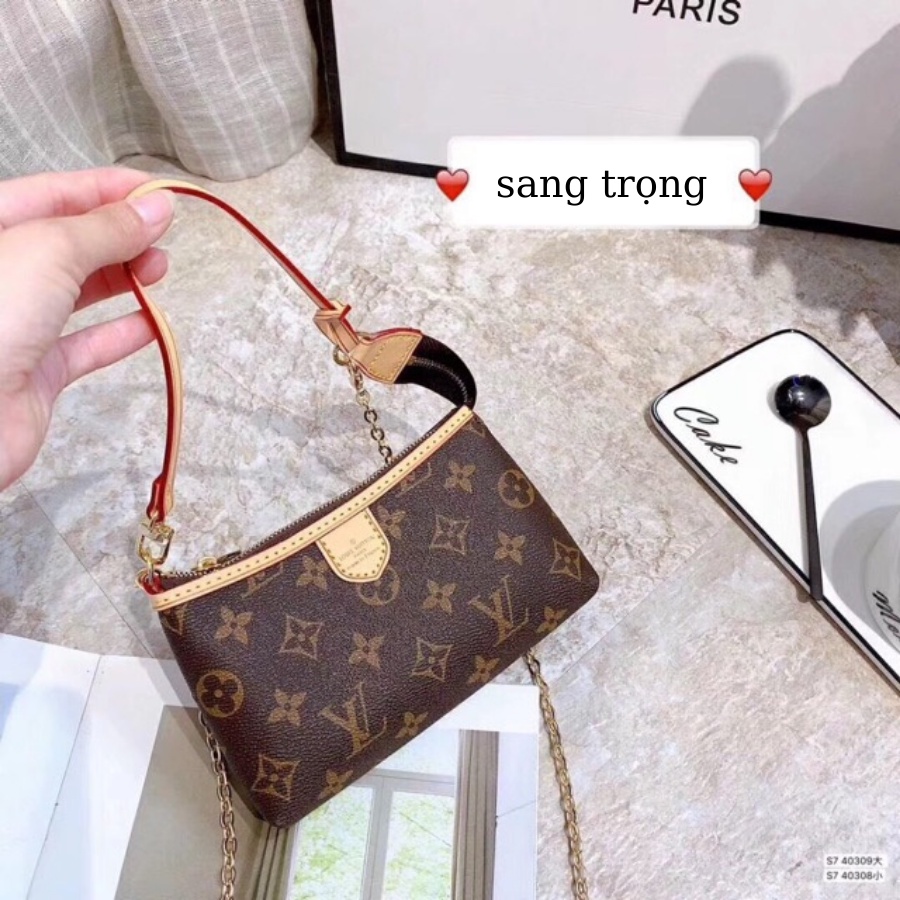 Túi đeo vai họa tiết L.V, 💖FREESHIP💖,size 18 cm