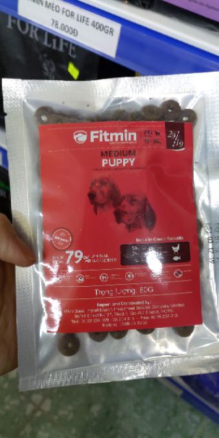 Thức ăn cho chó con FITMIN Medium Puppy bao 3kg