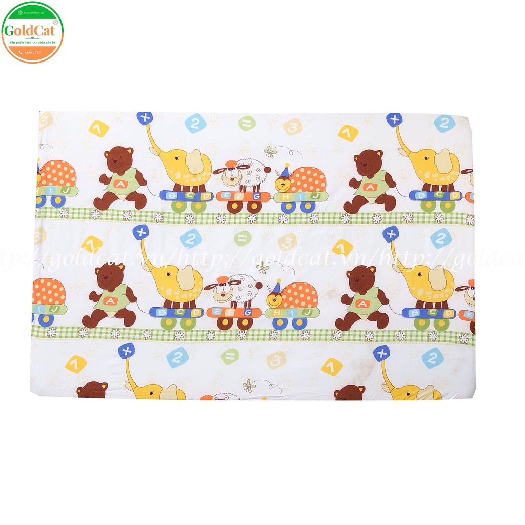 Ga Chun Bọc Đệm Cũi GOLDCAT Chất Liệu Cotton Mềm Mịn, An Toàn Cho Bé, Đa Dạng Kích Thước, Dùng Cho Đệm Dày 5-7cm