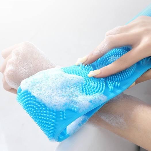 Dây chà lưng massage cơ thể khi tắm bằng silicon gai nthinhuy01