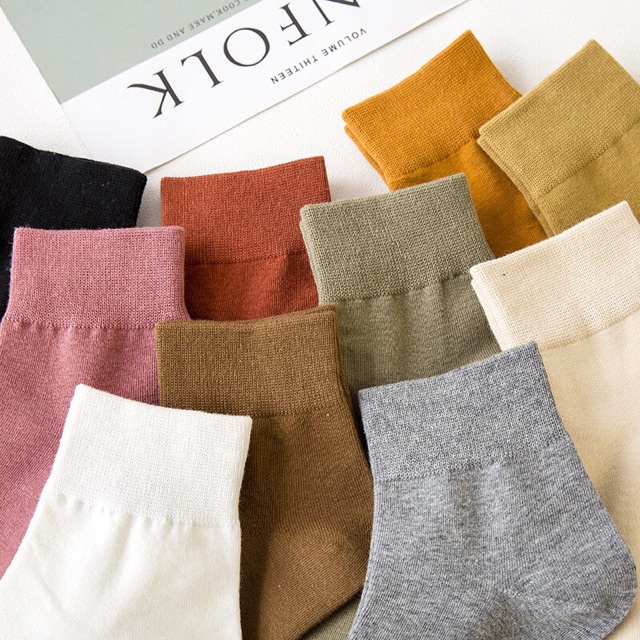 Sét 5 Đôi Tất Nữ Muối Tiêu Phong Cách VinTaGe