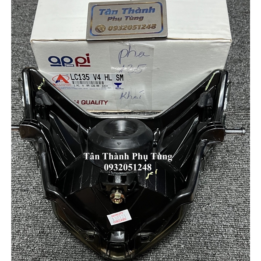 Pha đèn Appi Exciter 135 2011-2014 - Màu Khói hàng Malai TanthanhPT