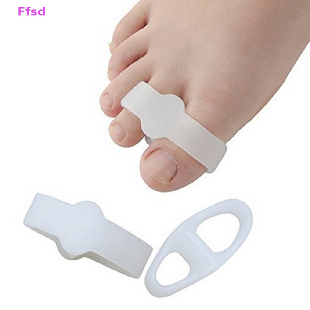 {Ffsd} Set 2 Dụng Cụ Tách Ngón Chân Giảm Đau Chỉnh Sửa Ngón Chân Cái Bằng Silicone Gel Bán Chạy