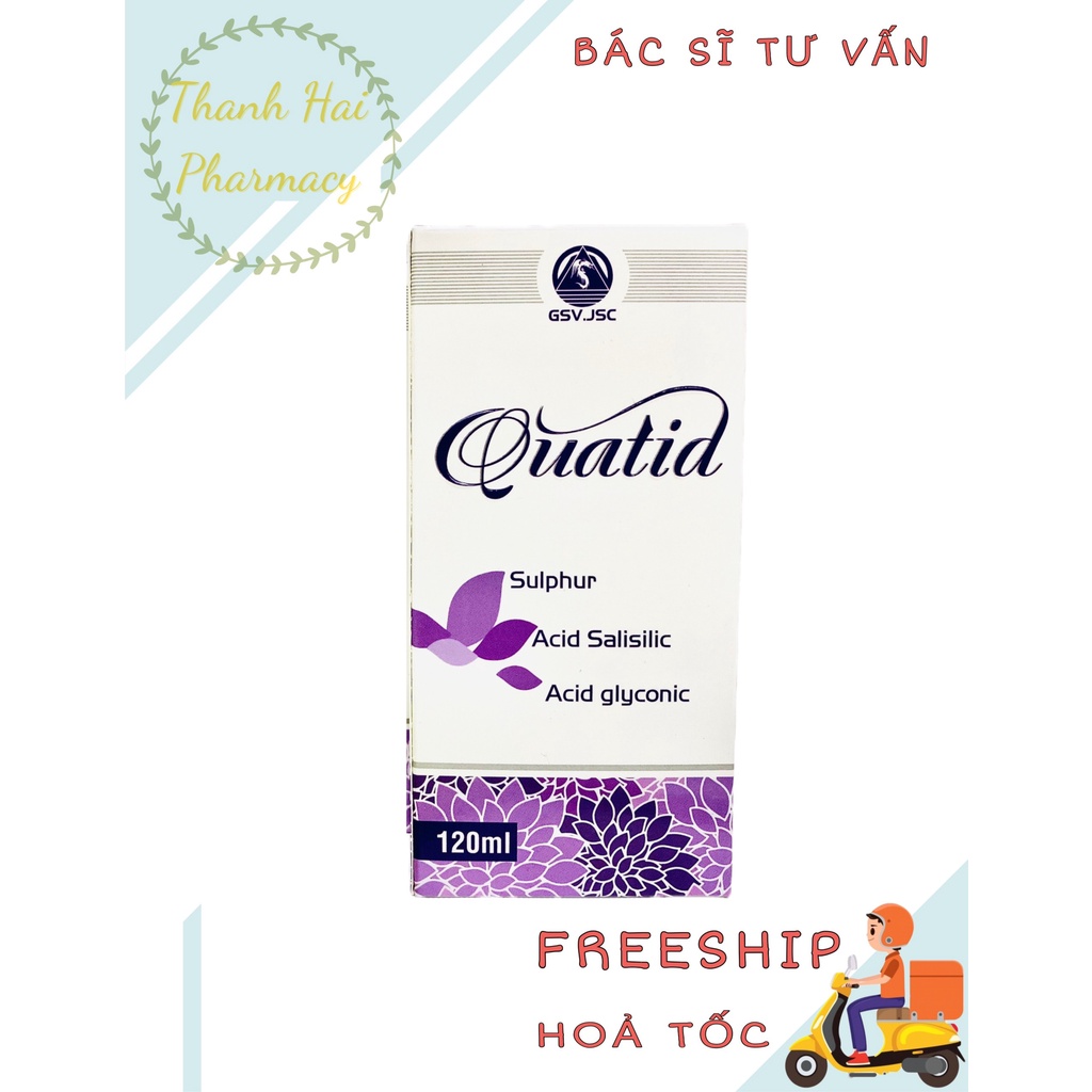 Sữa rửa mặt dành cho da dầu mụn Quatid 120mL