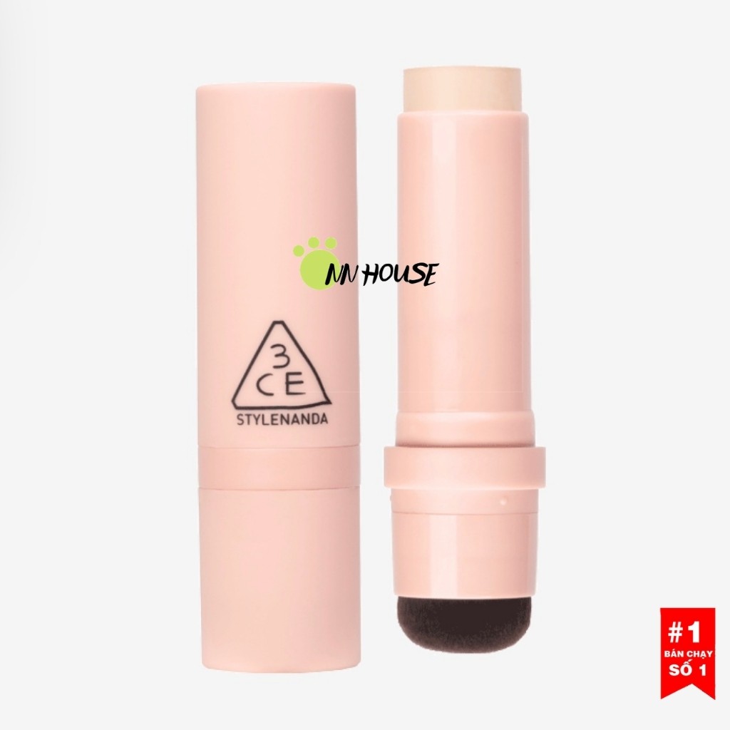 Kem nền 3CE dạng thỏi 2 đầu Layer Covering Stick Foundation che khuyết điểm - kem nền bb kèm cọ trang điểm - NN HOUSE | BigBuy360 - bigbuy360.vn