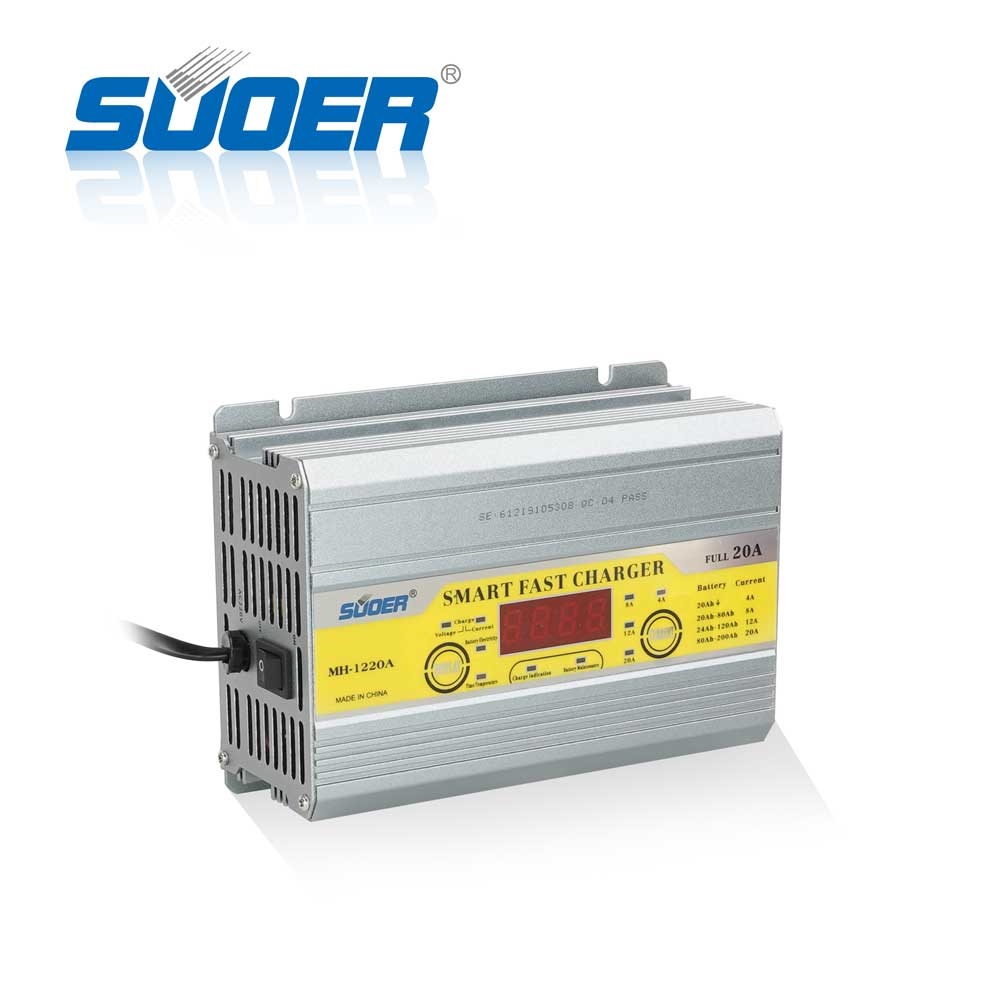 Bộ sạc thông minh Suoer 12V 20A tự động bộ sạc ắc quy từ 2Ah đến 200Ah MH-1220A