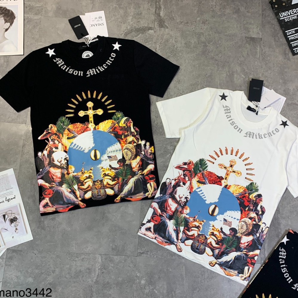 Áo thun MIKENKO, Áo phông hot trend in hình 5D, chất vải cotton thoáng mát M4 | BigBuy360 - bigbuy360.vn