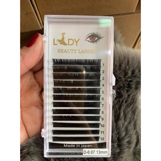 Mi khay lady độ cong d,c độ dày 0.15 volumn classic tạo fan nối mi đủ các chiều dài - lẻ 1 khay