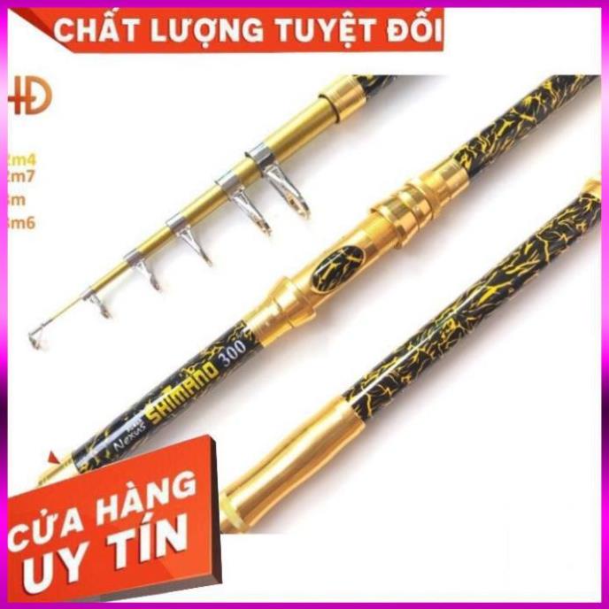 ⭐  [Siêu Khỏe] Cần Rút SHIMANO Màu Vàng Hoa Siêu Chất Lượng Đủ Size