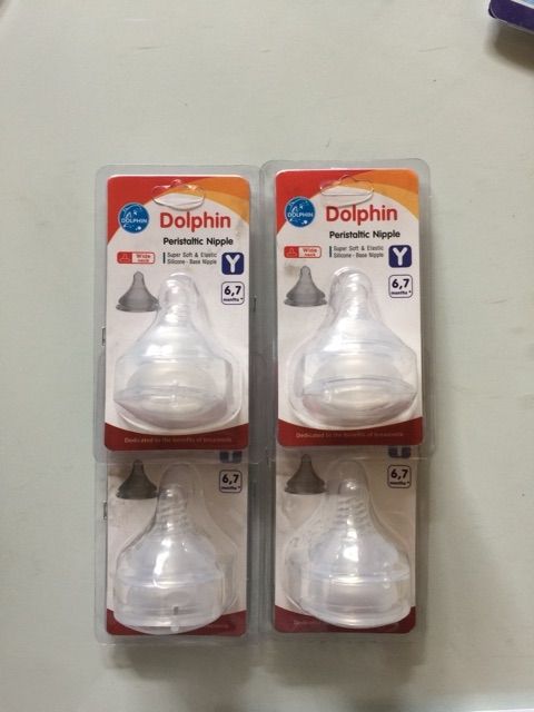Núm silicon siêu mềm Dolphin vỉ 2cái