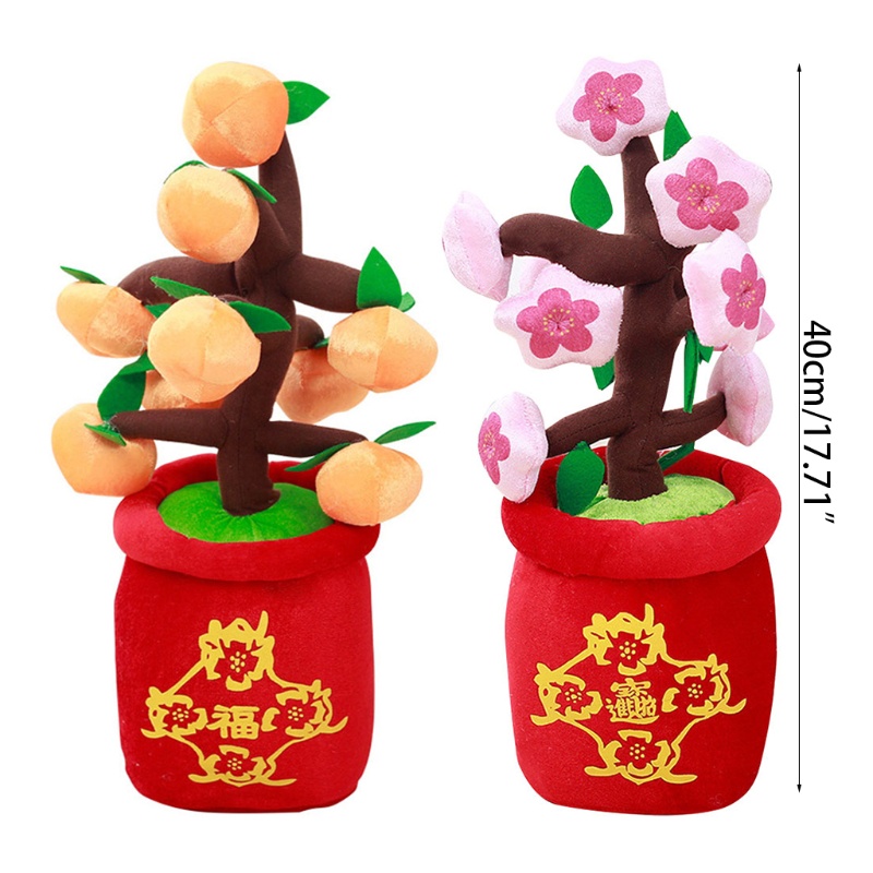 Đồ chơi nhồi bông Hình Hoa Đào / Kumquat / Đào Sáng Tạo