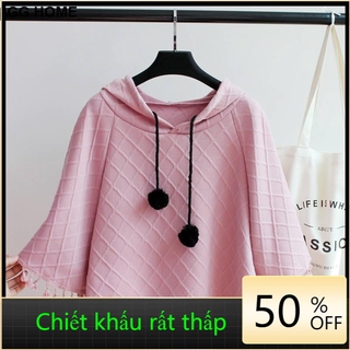 Áo Choàng Len Cánh Dơi Phong Cách Hàn Quốc Dành Cho Nữ1