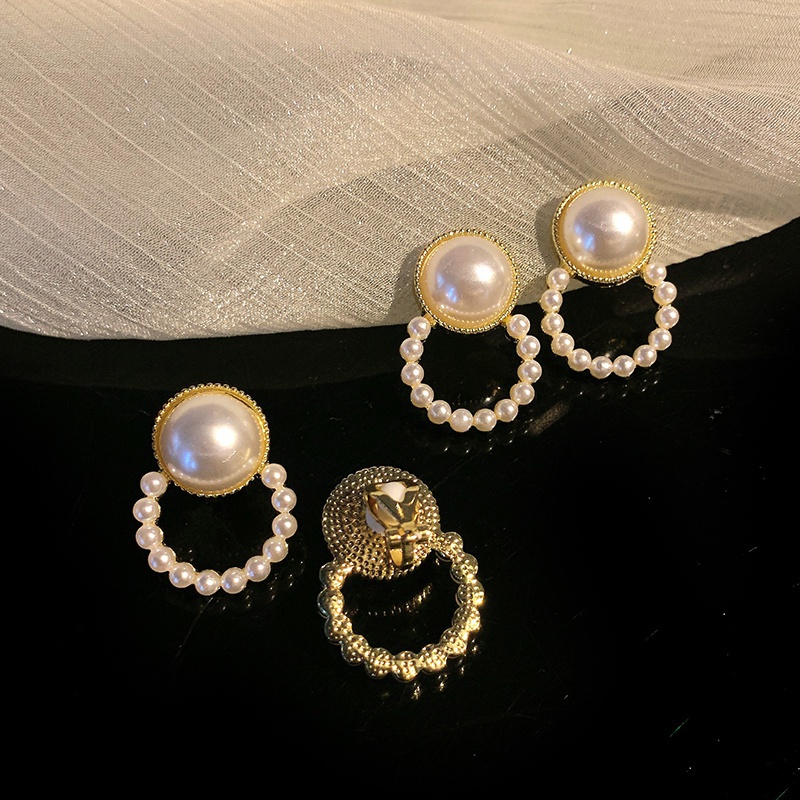 Đôi Bông Tai Ngọc Trai Kiểu Hàn Quốc