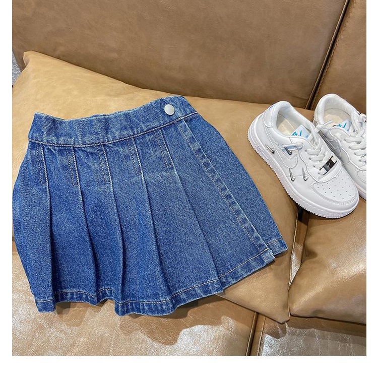 [Hàng Mới Về] Chân Váy Ngắn Xếp Ly Giả Hai Mảnh Đơn Giản Phong Cách Hàn Quốc Dành Cho Bé Gái