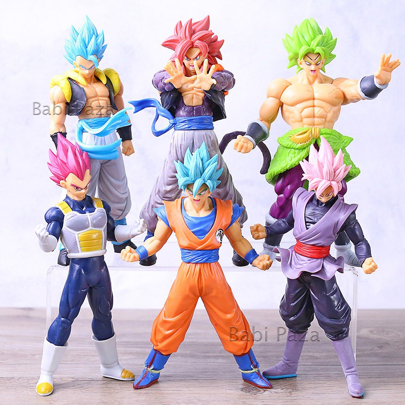 [DragonBall] Mô Hình 9 Nhân Vật 7 Viên Ngọc Rồng Gogeta-SonGoku - Broly - Jiren - Vegeta - SuperSaiyan - Cao 18cm.