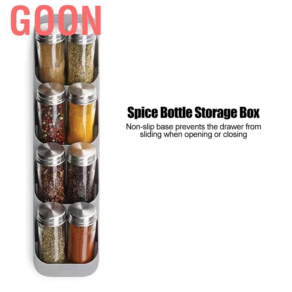 Hộp Đựng Gia Vị 8 Ngăn Có Đế Chống Trượt