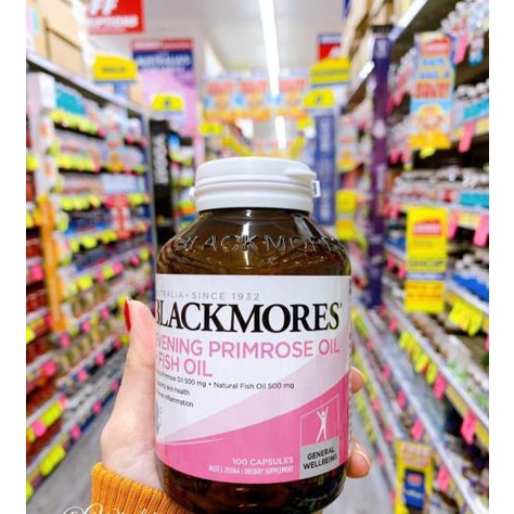 Viên uống cho bé gái tuổi dậy thì- Tinh dầu hoa anh thảo+Dầu cá Úc -  Blackmores Evening Primrose Oil + Fish Oil 1000mg