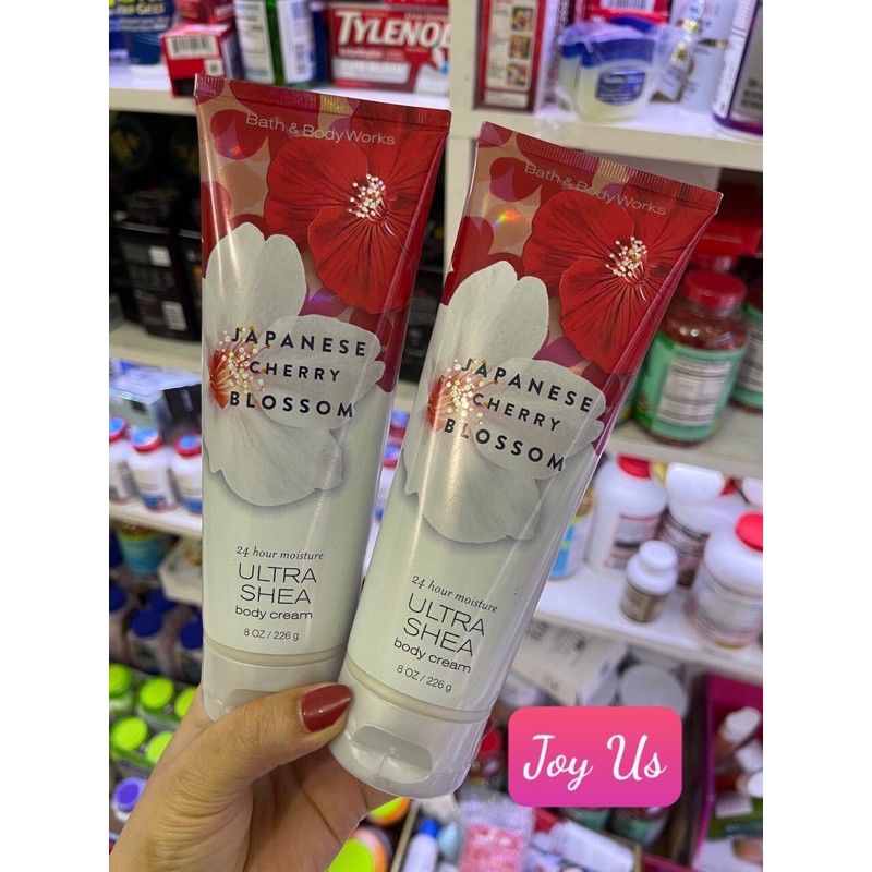 Kem dưỡng body Bath & Body Works 24 Hour Moisture Ultra Shea Body Cream JAPANESE  CHERRY BLOSSOM.