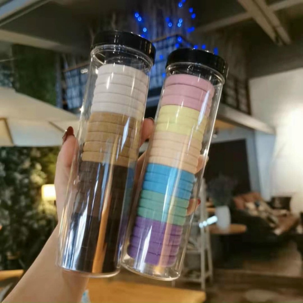 Hộp 20 Chun Buộc Tóc 7 Mầu Sắc Siêu Dai Bền